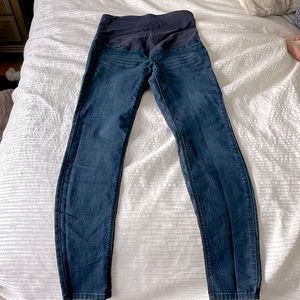 HM Maternity denim, dark blue solid skinny jean, size 10